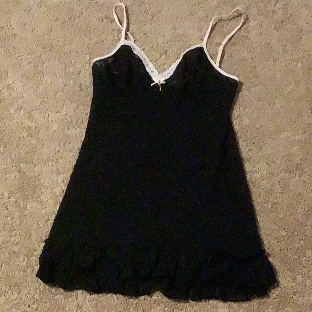 VS Black and Pink Key Lace Dress
